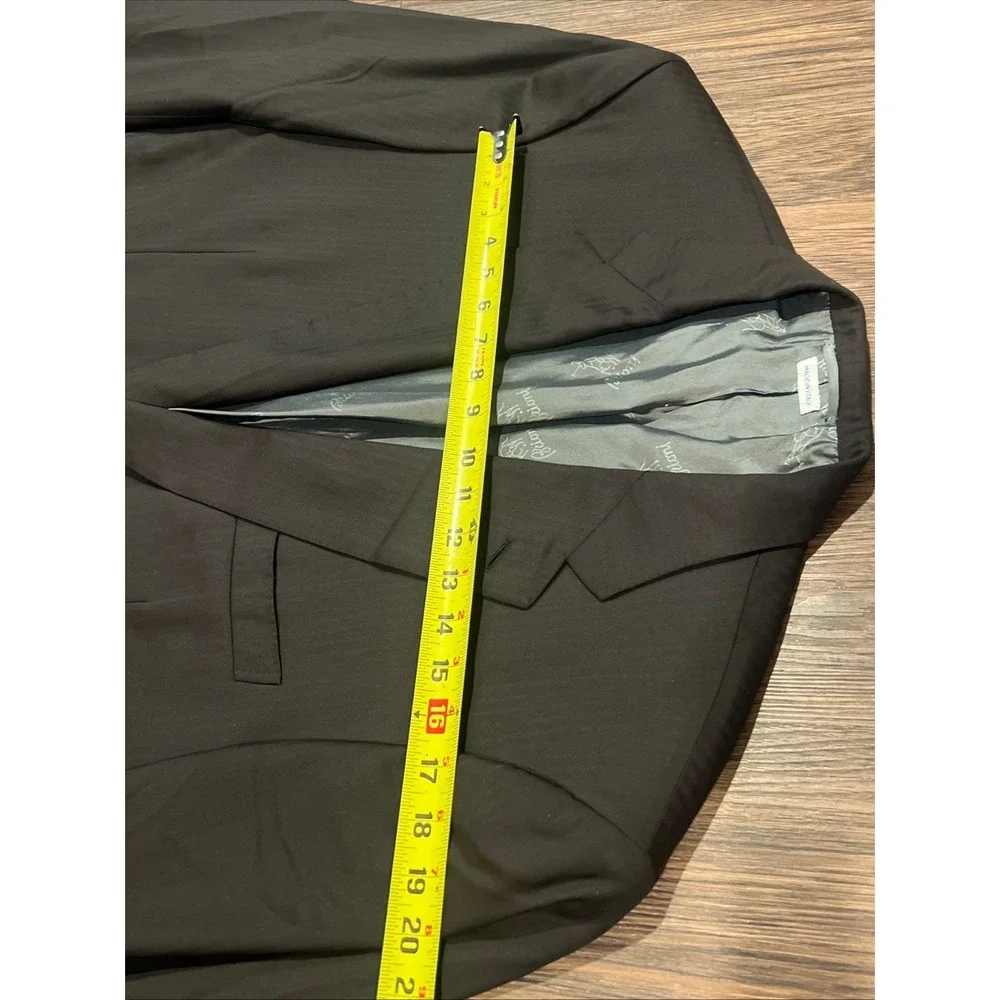 Brioni Super 150s Parlamento Size 48L In Black Brownish Made In Italy READ NOTES